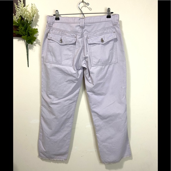 JOIE Size 31 Cargo Crop Pants Buttoned Front White - Picture 8 of 12